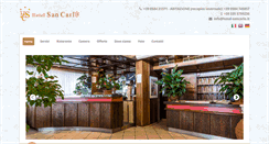 Desktop Screenshot of hotel-sancarlo.it