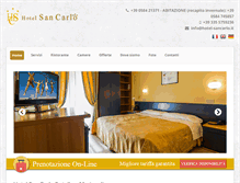 Tablet Screenshot of hotel-sancarlo.it